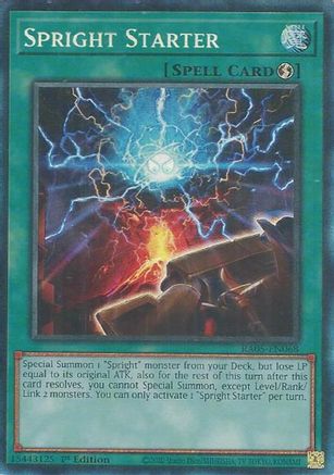 Spright Starter (Collector's Rare) (RA05-EN068) - Rarity Collection 5 1st Edition Rarity Collection 5 Yugioh Single  Squirtle Squad Card Shop.