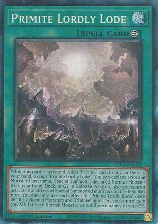 Primite Lordly Lode (Collector's Rare) (RA05-EN072) - Rarity Collection 5 1st Edition Rarity Collection 5 Yugioh Single  Squirtle Squad Card Shop.