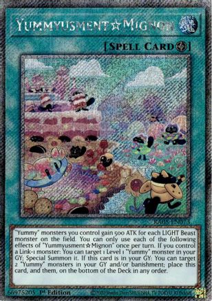 YummyusmentMignon (Platinum Secret Rare) (RA05-EN073) - Rarity Collection 5 1st Edition Rarity Collection 5 Yugioh Single  Squirtle Squad Card Shop.