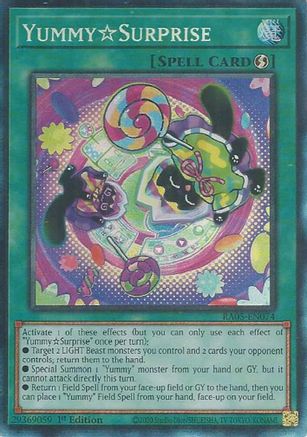 YummySurprise (Collector's Rare) (RA05-EN074) - Rarity Collection 5 1st Edition Rarity Collection 5 Yugioh Single  Squirtle Squad Card Shop.