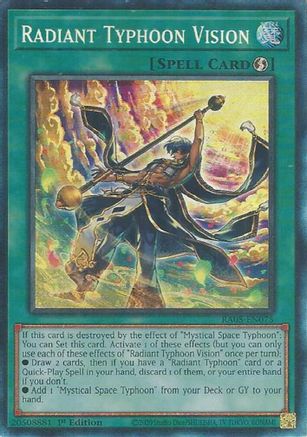 Radiant Typhoon Vision (Collector's Rare) (RA05-EN075) - Rarity Collection 5 1st Edition Rarity Collection 5 Yugioh Single  Squirtle Squad Card Shop.