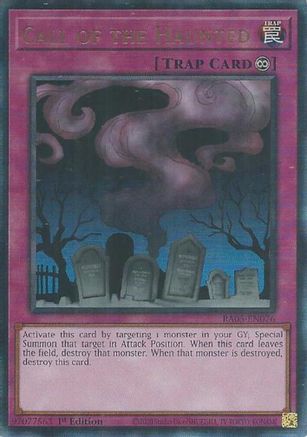 Call of the Haunted (Ultimate Rare) (RA05-EN076) - Rarity Collection 5 1st Edition Rarity Collection 5 Yugioh Single  Squirtle Squad Card Shop.