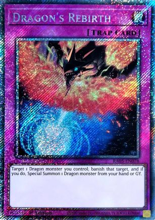 Dragon's Rebirth (Platinum Secret Rare) (RA05-EN078) - Rarity Collection 5 1st Edition Rarity Collection 5 Yugioh Single  Squirtle Squad Card Shop.