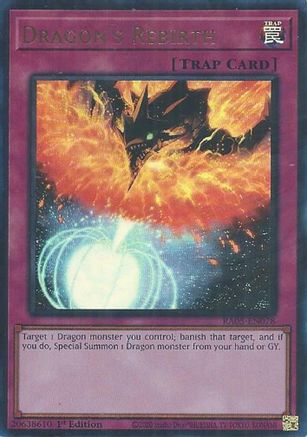 Dragon's Rebirth (Ultra Rare) (RA05-EN078) - Rarity Collection 5 1st Edition Rarity Collection 5 Yugioh Single  Squirtle Squad Card Shop.