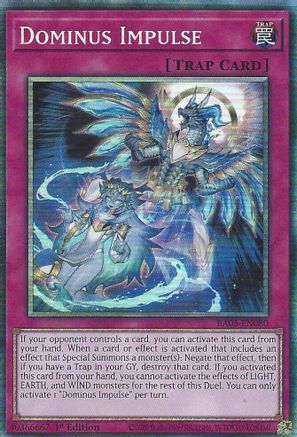 Dominus Impulse (Collector's Rare) (RA05-EN080) - Rarity Collection 5 1st Edition Rarity Collection 5 Yugioh Single  Squirtle Squad Card Shop.