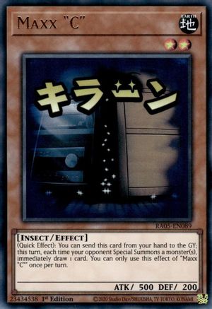 Maxx "C" (RA05-EN089) - Rarity Collection 5 1st Edition Rarity Collection 5 Yugioh Single  Squirtle Squad Card Shop.