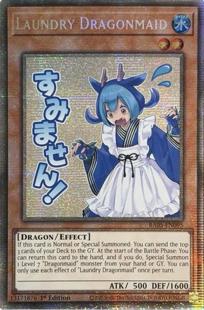 Laundry Dragonmaid (Starlight Rare) (RA05-EN095) - Rarity Collection 5 1st Edition Rarity Collection 5 Yugioh Single  Squirtle Squad Card Shop.
