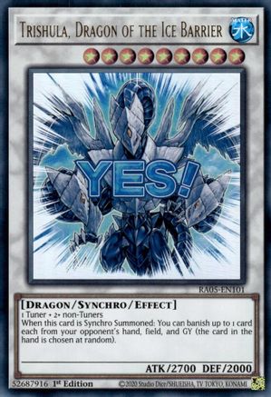 Trishula, Dragon of the Ice Barrier (RA05-EN101) - Rarity Collection 5 1st Edition Rarity Collection 5 Yugioh Single  Squirtle Squad Card Shop.