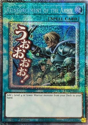 Reinforcement of the Army (Starlight Rare) (RA05-EN113) - Rarity Collection 5 1st Edition Rarity Collection 5 Yugioh Single  Squirtle Squad Card Shop.