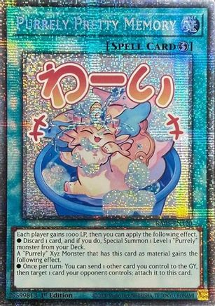Purrely Pretty Memory (Starlight Rare) (RA05-EN120) - Rarity Collection 5 1st Edition Rarity Collection 5 Yugioh Single  Squirtle Squad Card Shop.