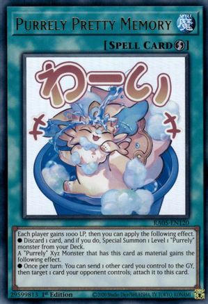 Purrely Pretty Memory (RA05-EN120) - Rarity Collection 5 1st Edition Rarity Collection 5 Yugioh Single  Squirtle Squad Card Shop.