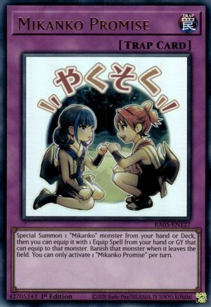 Mikanko Promise (RA05-EN127) - Rarity Collection 5 1st Edition Rarity Collection 5 Yugioh Single  Squirtle Squad Card Shop.