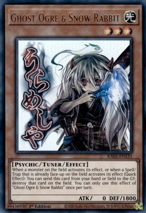 Ghost Ogre & Snow Rabbit (RA05-EN131) - Rarity Collection 5 1st Edition Rarity Collection 5 Yugioh Single  Squirtle Squad Card Shop.