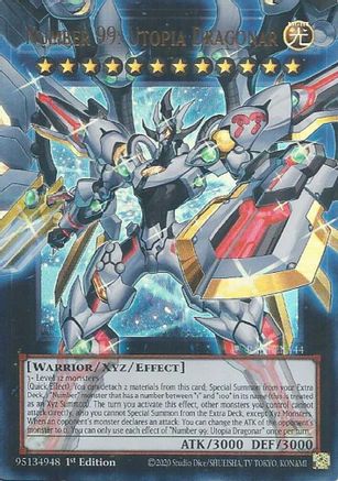 Number 99: Utopia Dragonar (RA05-EN144) - Rarity Collection 5 1st Edition Rarity Collection 5 Yugioh Single  Squirtle Squad Card Shop.
