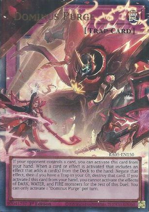 Dominus Purge (Extended Art) (RA05-EN150) - Rarity Collection 5 1st Edition Rarity Collection 5 Yugioh Single  Squirtle Squad Card Shop.