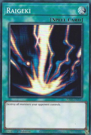 Raigeki (RA05-EN110) - Rarity Collection 5 1st Edition Rarity Collection 5 Yugioh Single  Squirtle Squad Card Shop.