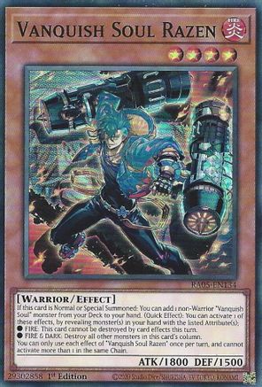 Vanquish Soul Razen (RA05-EN134) - Rarity Collection 5 1st Edition Rarity Collection 5 Yugioh Single  Squirtle Squad Card Shop.
