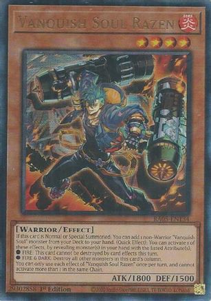 Vanquish Soul Razen (Ultimate Rare) (RA05-EN134) - Rarity Collection 5 1st Edition Rarity Collection 5 Yugioh Single  Squirtle Squad Card Shop.