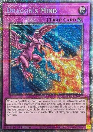 Dragon's Mind (Starlight Rare) (RA05-EN082) - Rarity Collection 5 1st Edition Rarity Collection 5 Yugioh Single  Squirtle Squad Card Shop.