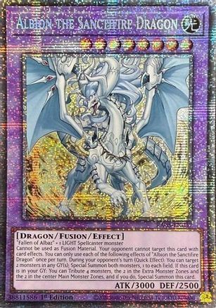 Albion the Sanctifire Dragon (Starlight Rare) (RA05-EN037) - Rarity Collection 5 1st Edition Rarity Collection 5 Yugioh Single  Squirtle Squad Card Shop.