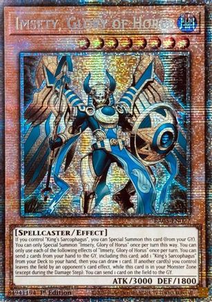 Imsety, Glory of Horus (Starlight Rare) (RA05-EN027) - Rarity Collection 5 1st Edition Rarity Collection 5 Yugioh Single  Squirtle Squad Card Shop.