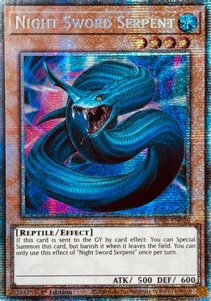 Night Sword Serpent (Starlight Rare) (RA05-EN020) - Rarity Collection 5 1st Edition Rarity Collection 5 Yugioh Single  Squirtle Squad Card Shop.