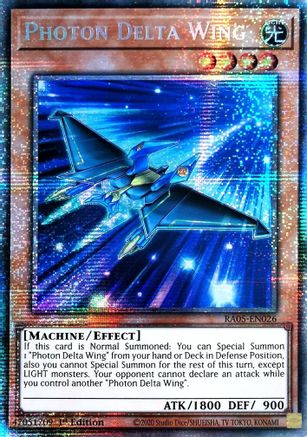 Photon Delta Wing (Starlight Rare) (RA05-EN026) - Rarity Collection 5 1st Edition Rarity Collection 5 Yugioh Single  Squirtle Squad Card Shop.