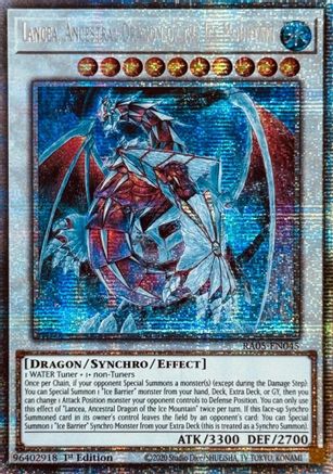 Lancea, Ancestral Dragon of the Ice Mountain (Starlight Rare) (RA05-EN045) - Rarity Collection 5 1st Edition Rarity Collection 5 Yugioh Single  Squirtle Squad Card Shop.