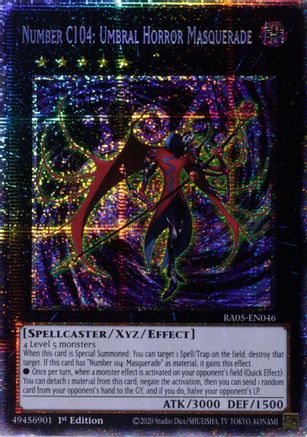 Number C104: Umbral Horror Masquerade (Starlight Rare) (RA05-EN046) - Rarity Collection 5 1st Edition Rarity Collection 5 Yugioh Single  Squirtle Squad Card Shop.
