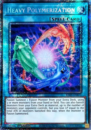 Heavy Polymerization (Starlight Rare) (RA05-EN071) - Rarity Collection 5 1st Edition Rarity Collection 5 Yugioh Single  Squirtle Squad Card Shop.