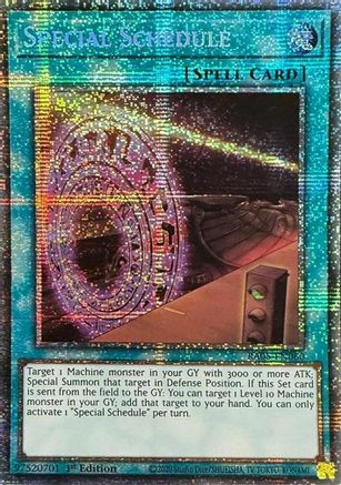 Special Schedule (Starlight Rare) (RA05-EN060) - Rarity Collection 5 1st Edition Rarity Collection 5 Yugioh Single  Squirtle Squad Card Shop.