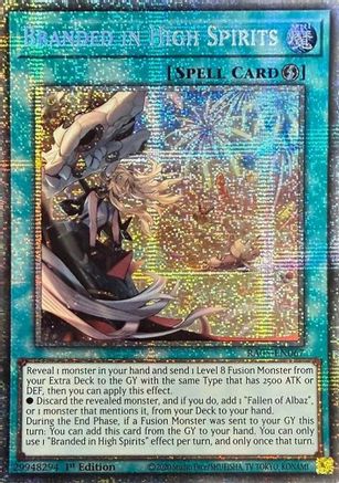 Branded in High Spirits (Starlight Rare) (RA05-EN067) - Rarity Collection 5 1st Edition Rarity Collection 5 Yugioh Single  Squirtle Squad Card Shop.