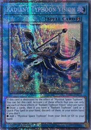 Radiant Typhoon Vision (Starlight Rare) (RA05-EN075) - Rarity Collection 5 1st Edition Rarity Collection 5 Yugioh Single  Squirtle Squad Card Shop.