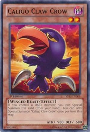Caligo Claw Crow (YS13-EN008) - Super Starter: V for Victory 1st Edition Super Starter: V for Victory Yugioh Single  Squirtle Squad Card Shop.
