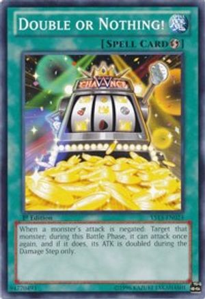 Double or Nothing! (YS13-EN024) - Super Starter: V for Victory 1st Edition Super Starter: V for Victory Yugioh Single  Squirtle Squad Card Shop.