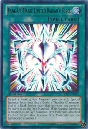 Rank-Up-Magic Limited Barian's Force (YS13-ENV02) - Super Starter: V for Victory Power-Up Pack 1st Edition Super Starter: V for Victory Power-Up Pack Yugioh Single  Squirtle Squad Card Shop.