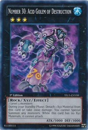 Number 30: Acid Golem of Destruction (YS13-ENV09) - Super Starter: V for Victory Power-Up Pack Unlimited Super Starter: V for Victory Power-Up Pack Yugioh Single  Squirtle Squad Card Shop.