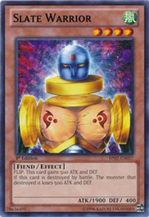 Slate Warrior (BP02-EN027) - Battle Pack 2: War of the Giants 1st Edition Battle Pack 2: War of the Giants Yugioh Single  Squirtle Squad Card Shop.