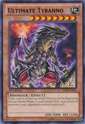 Ultimate Tyranno (BP02-EN045) - Battle Pack 2: War of the Giants Unlimited Battle Pack 2: War of the Giants Yugioh Single  Squirtle Squad Card Shop.