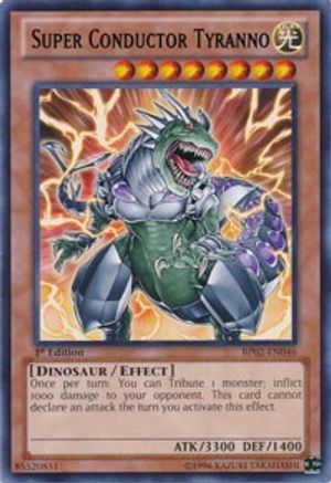Super Conductor Tyranno (BP02-EN046) - Battle Pack 2: War of the Giants Unlimited Battle Pack 2: War of the Giants Yugioh Single  Squirtle Squad Card Shop.