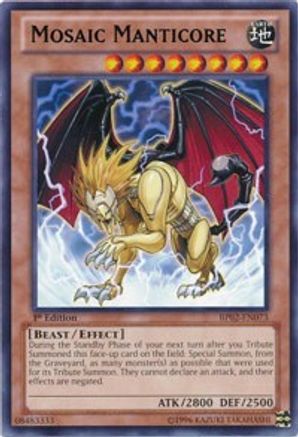 Mosaic Manticore (BP02-EN073) - Battle Pack 2: War of the Giants Unlimited Battle Pack 2: War of the Giants Yugioh Single  Squirtle Squad Card Shop.