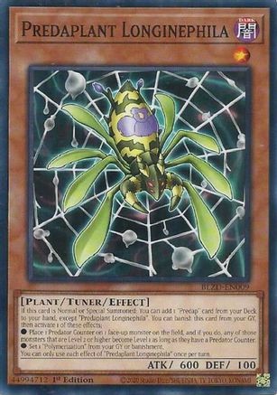 Predaplant Longinephila (BLZD-EN009) - Blazing Dominion 1st Edition Blazing Dominion Yugioh Single  Squirtle Squad Card Shop.