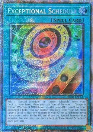Exceptional Schedule (Starlight Rare) (BLZD-EN054) - Blazing Dominion 1st Edition Blazing Dominion Yugioh Single  Squirtle Squad Card Shop.