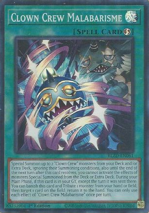 Clown Crew Malabarisme (BLZD-EN061) - Blazing Dominion 1st Edition Blazing Dominion Yugioh Single  Squirtle Squad Card Shop.
