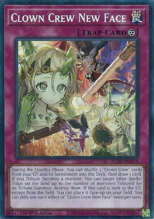 Clown Crew New Face (BLZD-EN074) - Blazing Dominion 1st Edition Blazing Dominion Yugioh Single  Squirtle Squad Card Shop.