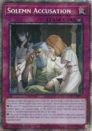 Solemn Accusation (Starlight Rare) (BLZD-EN079) - Blazing Dominion 1st Edition Blazing Dominion Yugioh Single  Squirtle Squad Card Shop.