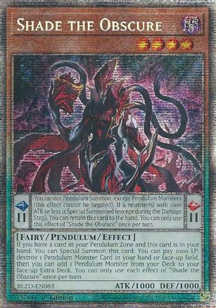 Shade the Obscure (Starlight Rare) (BLZD-EN083) - Blazing Dominion 1st Edition Blazing Dominion Yugioh Single  Squirtle Squad Card Shop.