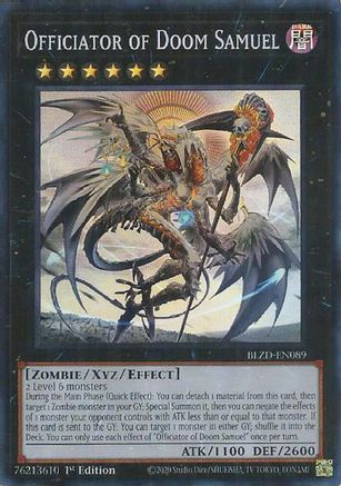 Officiator of Doom Samuel (BLZD-EN089) - Blazing Dominion 1st Edition Blazing Dominion Yugioh Single  Squirtle Squad Card Shop.