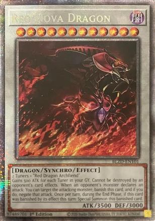 Red Nova Dragon (Starlight Rare) (BLZD-EN101) - Blazing Dominion 1st Edition Blazing Dominion Yugioh Single  Squirtle Squad Card Shop.
