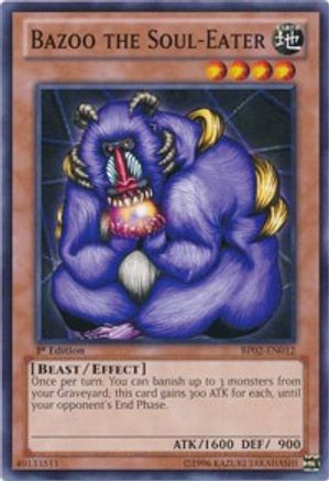 Bazoo the Soul-Eater (BP02-EN012) - Battle Pack 2: War of the Giants 1st Edition Battle Pack 2: War of the Giants Yugioh Single  Squirtle Squad Card Shop.